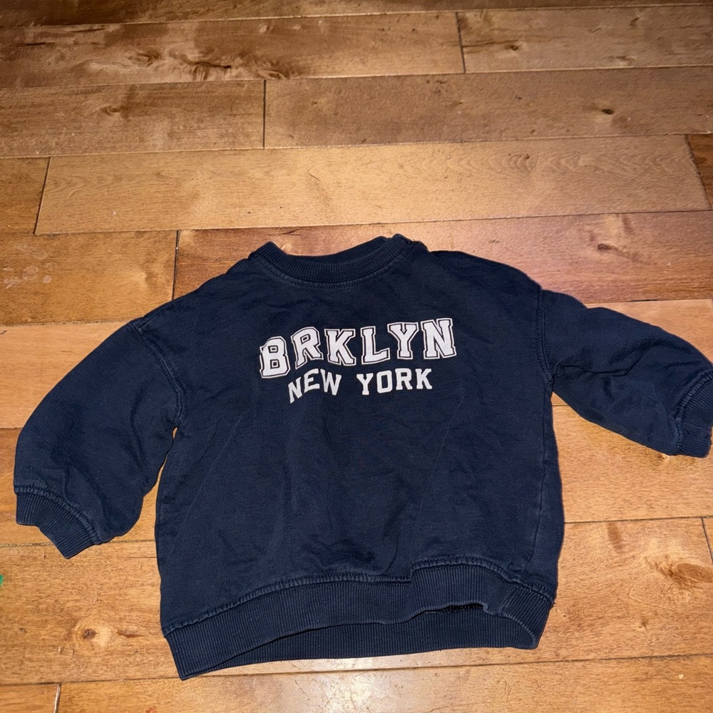 H&M Navy BRKLYN New York Kids Sweatshirt
